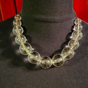 Clear Lucite necklace
